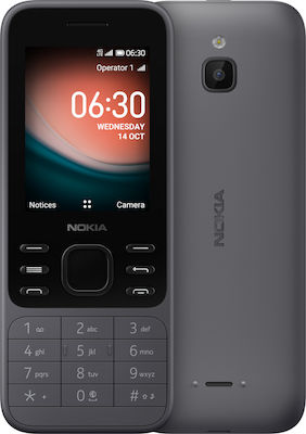 Nokia 6300 4G Dual SIM (4GB) Κινητό με Κουμπιά Charcoal