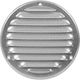Europlast 101- Persoană de ventilație 12.5x12.5cm Rotundă cu plasă Metalic