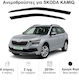 Heko Σετ Ανεμοθραύστες Αυτοκινήτου Μπροστινοί Σκούρο Φιμέ για Skoda Kamiq 2τμχ