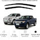 Heko Set of Windbreakers Front Car Dark Fime for Ford Ranger 2D 2012 2pcs