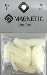 Magnetic Nail Design Ultra Form Tips Νυχιών σε Μπεζ Χρώμα 50τμχ 150030