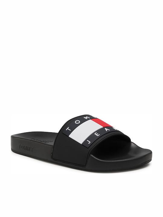 Tommy Hilfiger Men's Slides Black