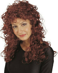 Carnival Wig Curly Chestnut Δαλιδά Ακαζού