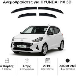 Heko Set Deflectoare Vânt Față și Spate Dark Fime Pentru Hyundai i10 5D 2019 4 Bucăți 17302 Heko Set Deflectoare Vânt Față și Spate Dark Fime Pentru Hyundai i10 5D 2019 4 Bucăți 17302