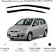 Heko Σετ Ανεμοθραύστες Αυτοκινήτου Μπροστινοί Σκούρο Φιμέ για Daihatsu YRV 2τμχ