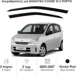 Heko Set Deflectoare Vânt Partea Din Față Dark Fime Pentru Daihatsu Inimă 2 Bucăți 13224