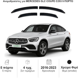 Heko Σετ Ανεμοθραύστες Μπροστινοί και Πίσω Σκούρο Φιμέ για Mercedes-Benz GLC 4τμχ 23616 Heko Σετ Ανεμοθραύστες Μπροστινοί και Πίσω Σκούρο Φιμέ για Mercedes-Benz GLC 4τμχ 23616