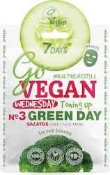 7DAYS Go Vegan Green Day Face Αnti-aging / Moisturizing Mask 25gr