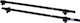 Autoline Bare de Acoperiș Metal 120cm. Universal (Set cu picioare) Negre