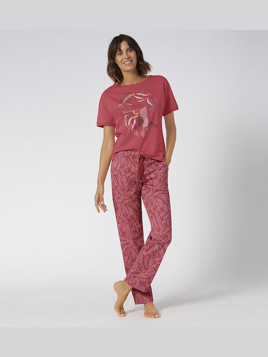 Triumph Baumwolle Damen Pyjama-Hose Rosa