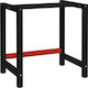 vidaXL Desk Base made of Metal Black - Red 80x57x79cm