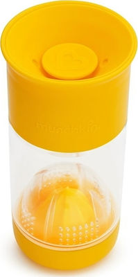 Munchkin Miracle Fruit Infuser Toddler Plastic Cup 414ml for 12m+ Yellow