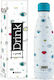 I-Total iDrink Graphics Bottle Thermos Stainles...