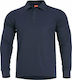 Pentagon Aniketos Long Polo Shirt Navy Blue