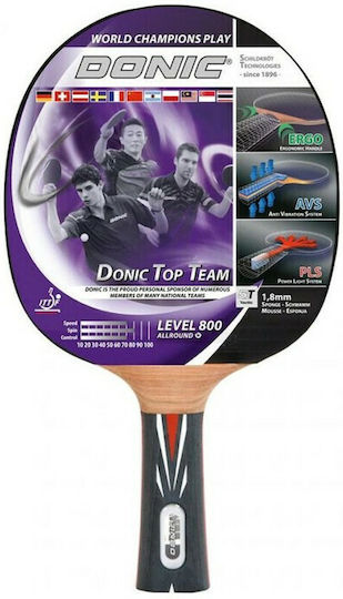 Donic Top Team 800 Ρακέτα Ping Pong για Προχωρημένους Παίκτες
