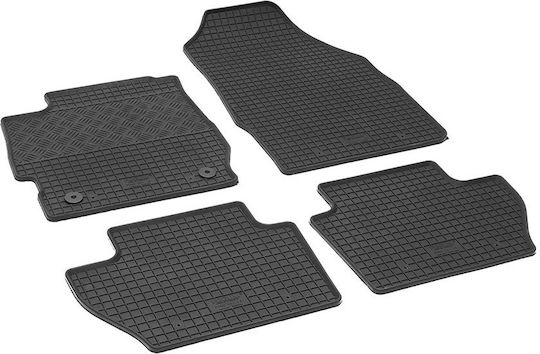 Rigum Set of Front and Rear Mats 4pcs for Ford Ka 2016+ Black