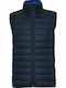 Roly Oslo Ärmellos Herren Jacke Puffer Marineblau