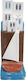 Kapadakis Wood Art Vapor Decorativ Lemn Deal insular Colorat 9x9x22cm 1buc