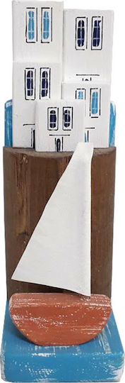 Kapadakis Wood Art Vapor Decorativ Lemn Deal insular Colorat 9x9x22cm 1buc