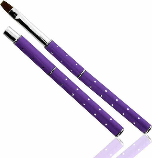UpLac Gel Divisible Zirgon Nail Brush Gel No 4 with Natural Hair