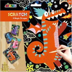 Avenir Painting Scratch Magic Dragon for Children 3+ Years