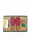 Viosarp Fußmatte aus Kokosnussfasern mit rutschfester Unterlage Πατούσα Mehrfarbig 40x60cm