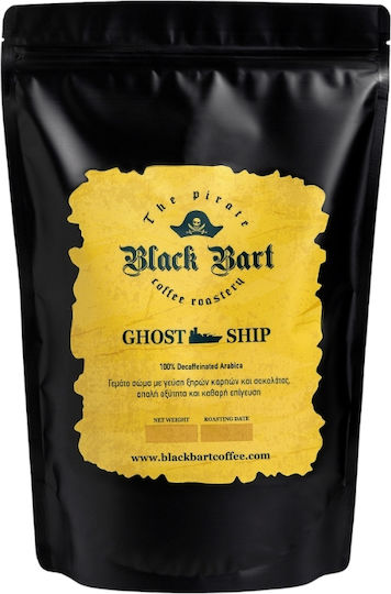Black Bart Coffee Кафе Еспресо Безкофеинов Арабика Ghost Ship Зърна 1kg