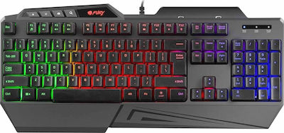 Natec Fury Skyraider Gaming Tastatură cu iluminare RGB (Engleză US)