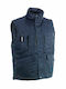 Herock Donar Waterproof Men's Safety Vest with Fleece Lining Blue