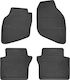 Frogum Σετ Μπροστινά και Πίσω Πατάκια 4τμχ για Honda Jazz 2003-2010 Μαύρα
