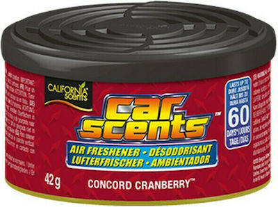 California Scents Αρωματική Κονσέρβα Κονσόλας/Ταμπλό Αυτοκινήτου Car Scents Concord Cranberry 42gr