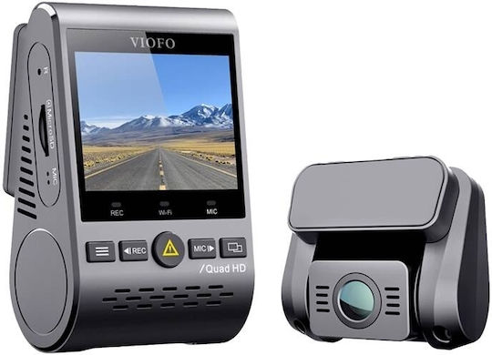 Viofo A129 Plus Duo Σετ Κάμερα DVR Αυτοκινήτου 1440P με Οθόνη 2" Bluetooth, Wi-Fi, GPS & Κάμερα Οπισθοπορείας