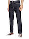 502 Ανδρικό Παντελόνι Τζιν Cropped με Regular Tapered Εφαρμογή Dark Blue