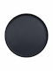 Novatex Plastic Round Serving Tray Non-slip in Black Color 36x36cm 04-251 1pcs