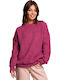 BE Knit BK052 Women's Long Sleeve Sweater Pink