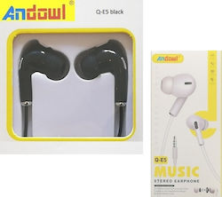 Andowl Q-E5 In-ear Handsfree with 3.5mm Connector Black