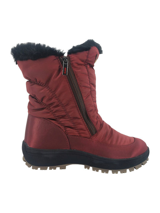 Monica Damenstiefel Burgundisch