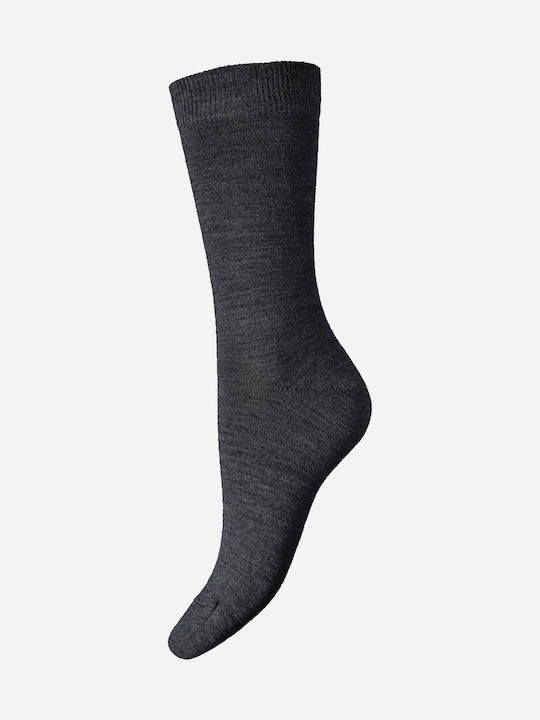 Walk Damen Einfarbige Socken Gray 1Pack