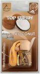 Jean Albert Κρεμαστό Αρωματικό Υγρό Αυτοκινήτου Top Fresh Coconut 4.5ml
