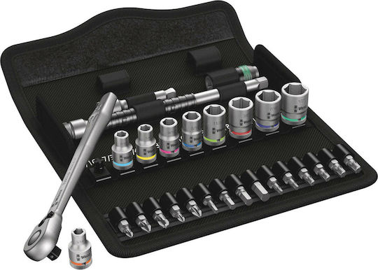 Wera 8100 SA 11 Zyklop Set Ratchet 1\4" 28pcs 05004021001
