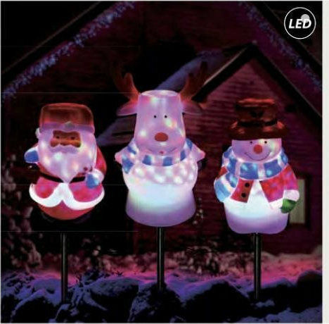Fos me Beleuchtet Weihnachtliche Kunststoff Figur Höhe 48cm