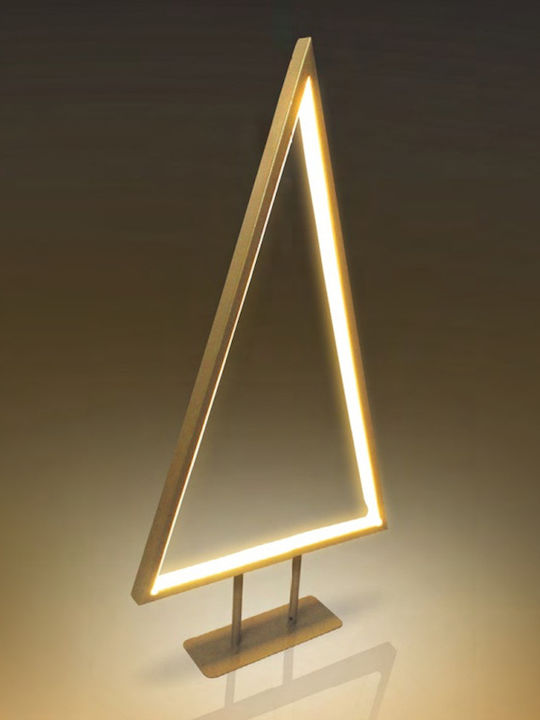 Christmas Decorative Illuminated Metal Tree 40cm IP44 Electric Gold