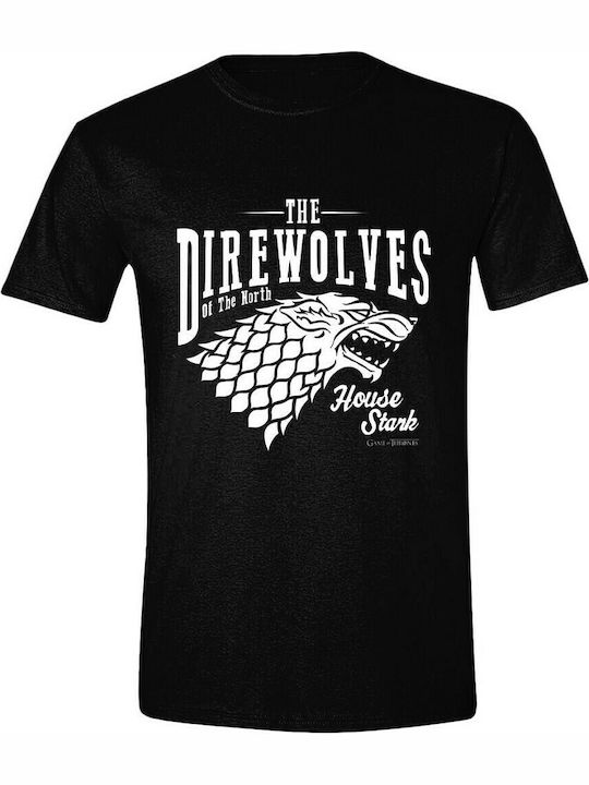 Timecity Game Of Thrones: The Direwolves T-Shirt Black