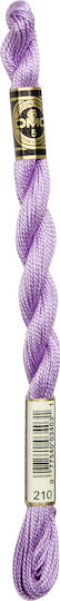 DMC Κλωστή Κεντήματος Μουλινέ Cotton Perle 115 No5 Βαμβακερή 210 Στριφτή Λιλά 25m