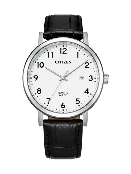 Citizen Ρολόι Μπαταρίας με Δερμάτινο Λουράκι Citizen Ρολόι Μπαταρίας με Δερμάτινο Λουράκι