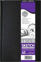 Daler Rowney Μπλοκ Σχεδίου Sketchbook Simply Scetchbook A5 Hardbound Α5 14.8x21cm Daler Rowney Μπλοκ Σχεδίου Sketchbook Simply Scetchbook A5 Hardbound Α5 14.8x21cm