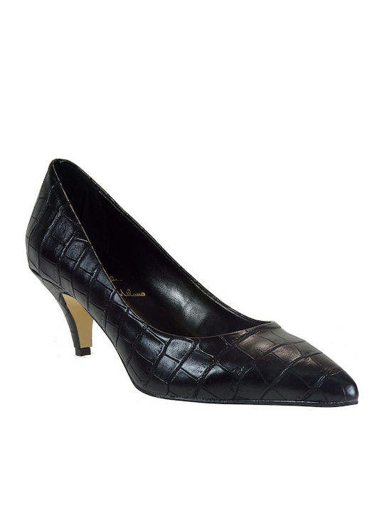 Alessandra Paggioti 84001 Leder Pumps Schwarz