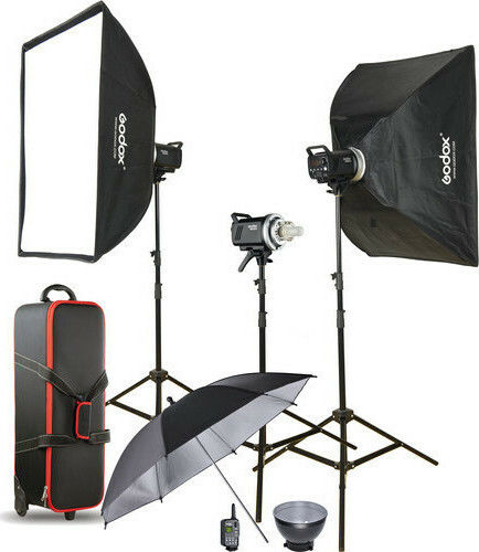 Godox MS200 Kit Φωτισμού για Studio 3 x Lights