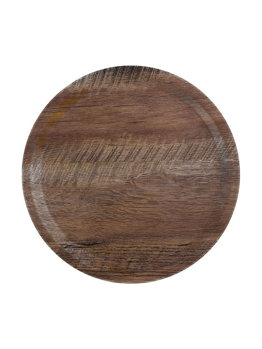 Cambro Kunststoff Rund Serviertablett Rutschfest in Braun Farbe 38x38cm 4561977 1Stück