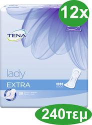 Tena Lady Extra Γυναικείες Σερβιέτες Ακράτειας Κανονικής Ροής 4 Σταγόνες 240τμχ